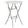 2.63-Foot Round Granite White Plastic Bar Height Folding Table - Flash Furniture