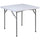 2.81-Foot Square Granite White Plastic Folding Table - Flash Furniture