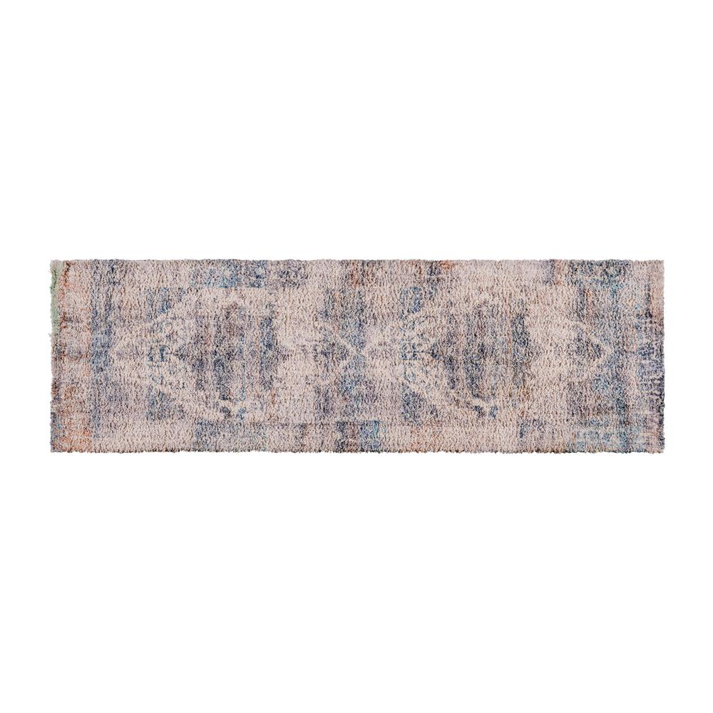Artisan Old English Style Traditional Rug - 2'x6' - Blue Polyester - Flash Furniture