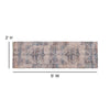 Artisan Old English Style Traditional Rug - 2'x6' - Blue Polyester - Flash Furniture