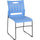881 lb. Capacity Blue Sled Base Stack Chair with Air-Vent Back - Flash Furniture