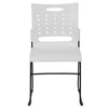 881 lb. Capacity White Sled Base Stack Chair with Air-Vent Back - Flash Furniture