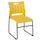 881 lb. Capacity Yellow Sled Base Stack Chair with Air-Vent Back - Flash Furniture