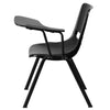 Black Ergonomic Shell Chair with Left Handed Flip-Up Tablet Arm - Flash Furniture