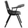 Black Ergonomic Shell Chair with Right Handed Flip-Up Tablet Arm - Flash Furniture