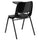 Black Ergonomic Shell Chair with Right Handed Flip-Up Tablet Arm - Flash Furniture