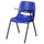 Blue Ergonomic Shell Chair with Left Handed Flip-Up Tablet Arm - Flash Furniture