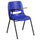 Blue Ergonomic Shell Chair with Right Handed Flip-Up Tablet Arm - Flash Furniture