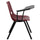 Burgundy Ergonomic Shell Chair with Right Handed Flip-Up Tablet Arm - Flash Furniture