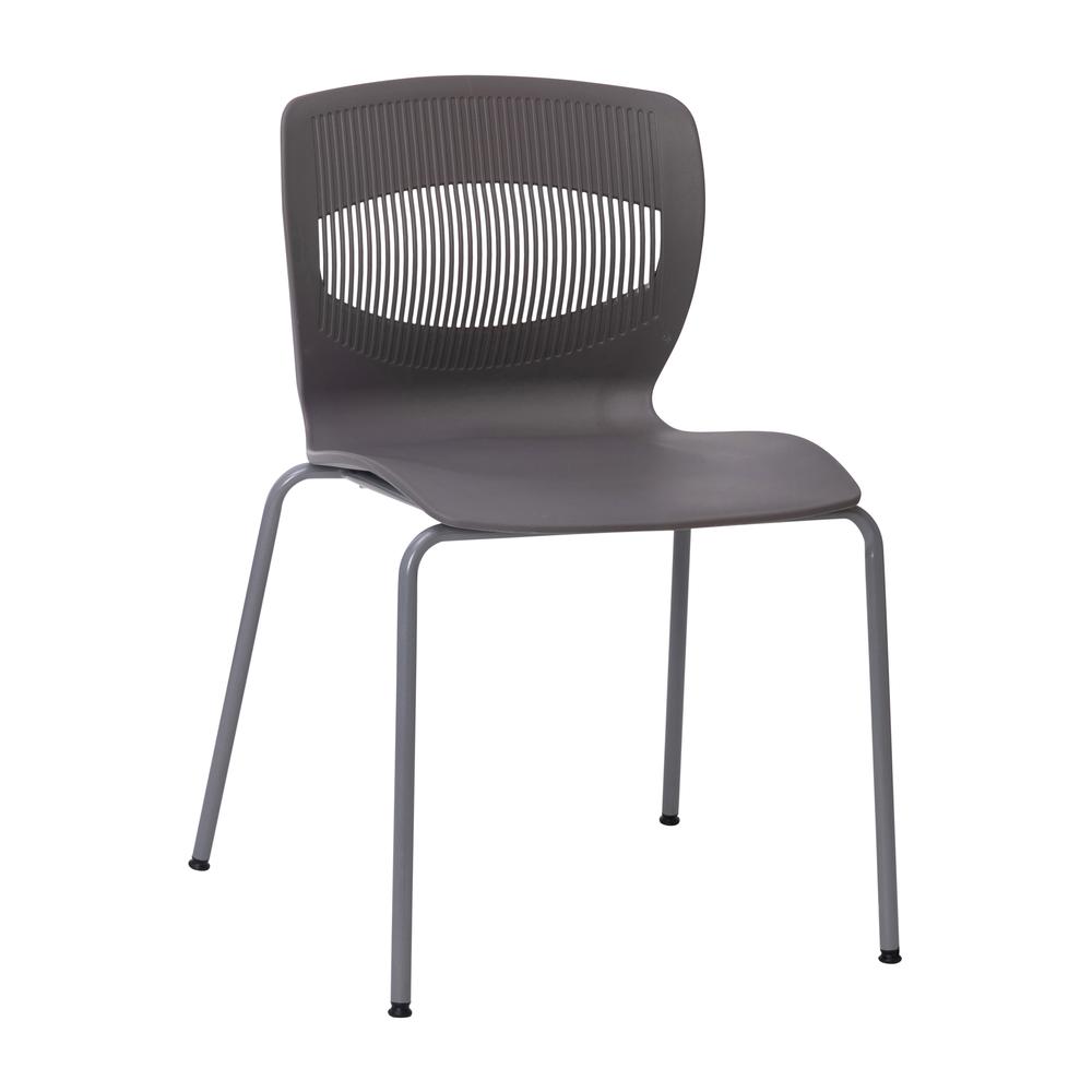 Modern Commercial Grade Stacking Chair with Lumbar Support - Flash Furniture