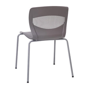 Modern Commercial Grade Stacking Chair with Lumbar Support - Flash Furniture