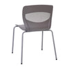 Modern Commercial Grade Stacking Chair with Lumbar Support - Flash Furniture