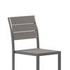 Modern Commercial Grade Armless Patio Chair - Flash Furniture