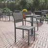 Modern Commercial Grade Armless Patio Chair - Flash Furniture