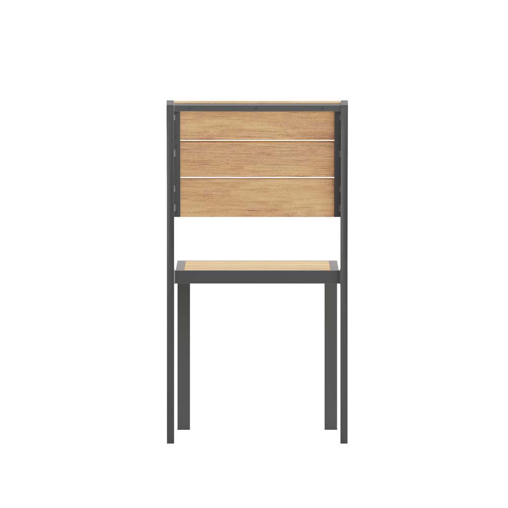 Modern Commercial Grade Patio Chair with Arms - Flash Furniture