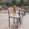 Modern Commercial Grade Patio Chair with Arms - Flash Furniture