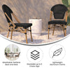 2PK White/Gray, Paris Stool - Flash Furniture
