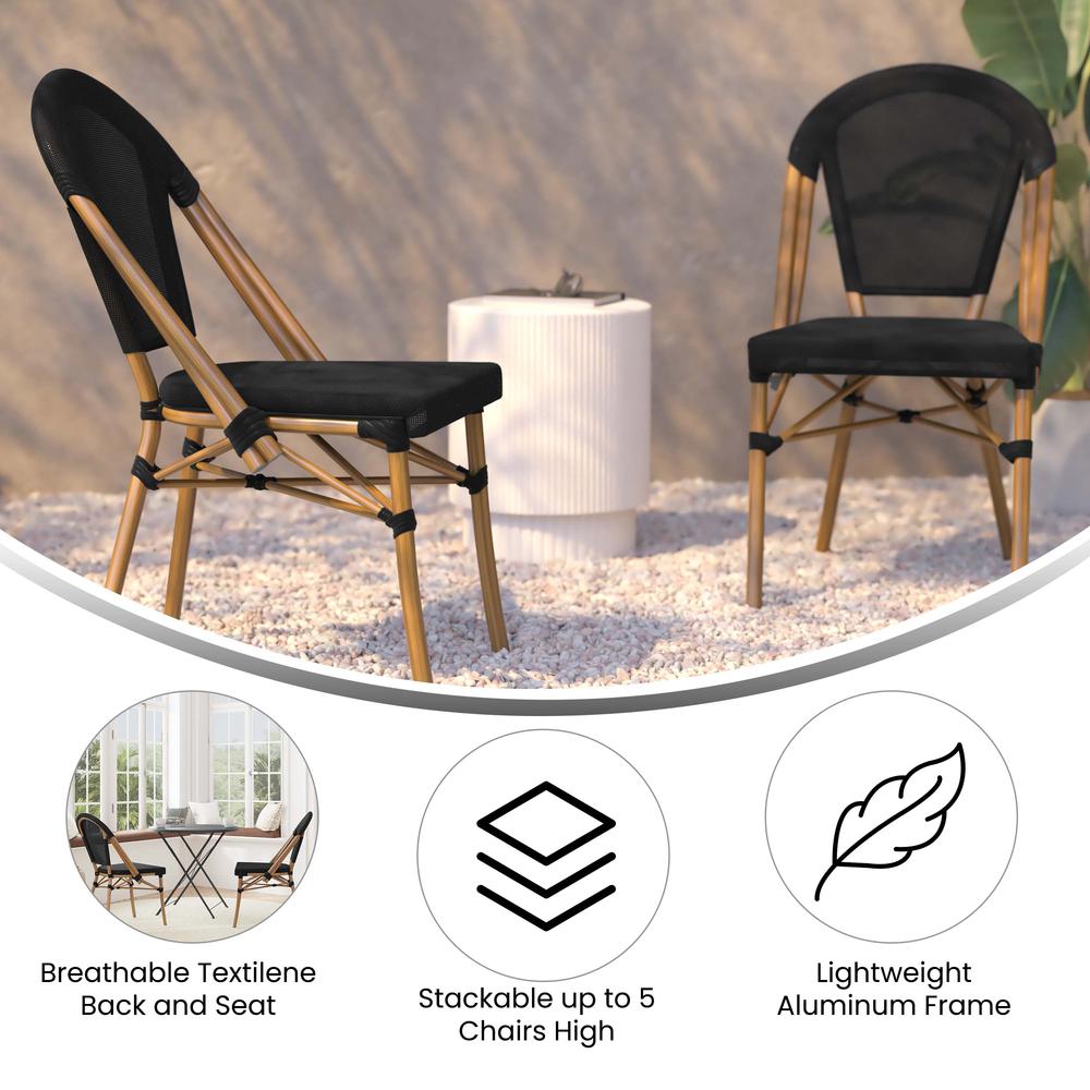 2PK White/Gray, Paris Stool - Flash Furniture