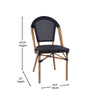 2PK White/Gray, Paris Stool - Flash Furniture