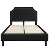 Full Size Tufted Upholstered Platform Bed in Black Fabric - Flash Furniture