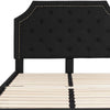 Full Size Tufted Upholstered Platform Bed in Black Fabric - Flash Furniture