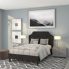 Full Size Tufted Upholstered Platform Bed in Black Fabric - Flash Furniture