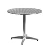 31.5'' Round Aluminum Indoor-Outdoor Table with Base - Flash Furniture