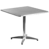 31.5'' Square Aluminum Indoor-Outdoor Table with Base - Flash Furniture