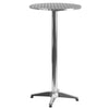 23.25'' Round Aluminum Indoor-Outdoor Bar Height Table with Flip-Up Table - Flash Furniture