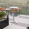 23.5'' Round Aluminum Indoor-Outdoor Bar Height Table - Flash Furniture