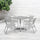 31.5'' Square Aluminum Indoor-Outdoor Table Set with 4 Slat Back Chairs - Flash Furniture