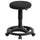 Black Ergonomic Stool with Foot Ring - Flash Furniture