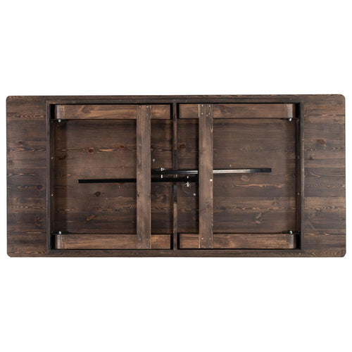 7' x 40'' Farm Style Dining Table with X-Legs for Commercial and Residential Use - Flash Furniture
