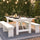 7' x 40'' Farm Style Dining Table with X-Legs for Commercial and Residential Use - Flash Furniture