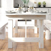 7' x 40'' Farm Style Dining Table with X-Legs for Commercial and Residential Use - Flash Furniture
