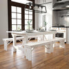 7' x 40'' Farm Style Dining Table with X-Legs for Commercial and Residential Use - Flash Furniture