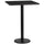 24'' Square Black Laminate Table Top with 18'' Round Bar Height Table Base - Flash Furniture