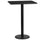 24'' x 30'' Rectangular Black Table Top with 18'' Round Bar Height Table Base - Flash Furniture
