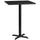 30'' Square Black Laminate Table Top with 22'' x 22'' Bar Height Table Base - Flash Furniture