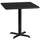30'' Square Black Laminate Table Top with 22'' x 22'' Table Height Base - Flash Furniture