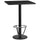 30'' Square Black Table Top with 18'' Round Bar Height Table Base and Foot Ring - Flash Furniture