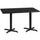 30'' x 60'' Rectangular Black Table Top with 22'' x 22'' Table Height Bases - Flash Furniture
