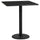 36'' Square Black Laminate Table Top with 24'' Round Bar Height Table Base - Flash Furniture