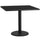 42'' Square Black Laminate Table Top with 24'' Round Table Height Base - Flash Furniture