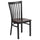 Black School House Back Metal Restaurant Chair - Walnut Wood Seat - Flash Furniture