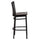 Black School House Back Metal Restaurant Barstool - Walnut Wood Seat - Flash Furniture