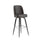James Commercial Grade Metal Barstool with Dark Brown Swivel Bucket Seat - Flash Furniture