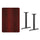 30'' x 42'' Rectangular Mahogany Table Top with 5'' x 22'' Table Height Bases - Flash Furniture