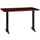 30'' x 48'' Rectangular Mahogany Table Top with 5'' x 22'' Table Height Bases - Flash Furniture