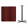 36'' Square Mahogany Laminate Table Top with 30'' x 30'' Bar Height Table Base - Flash Furniture